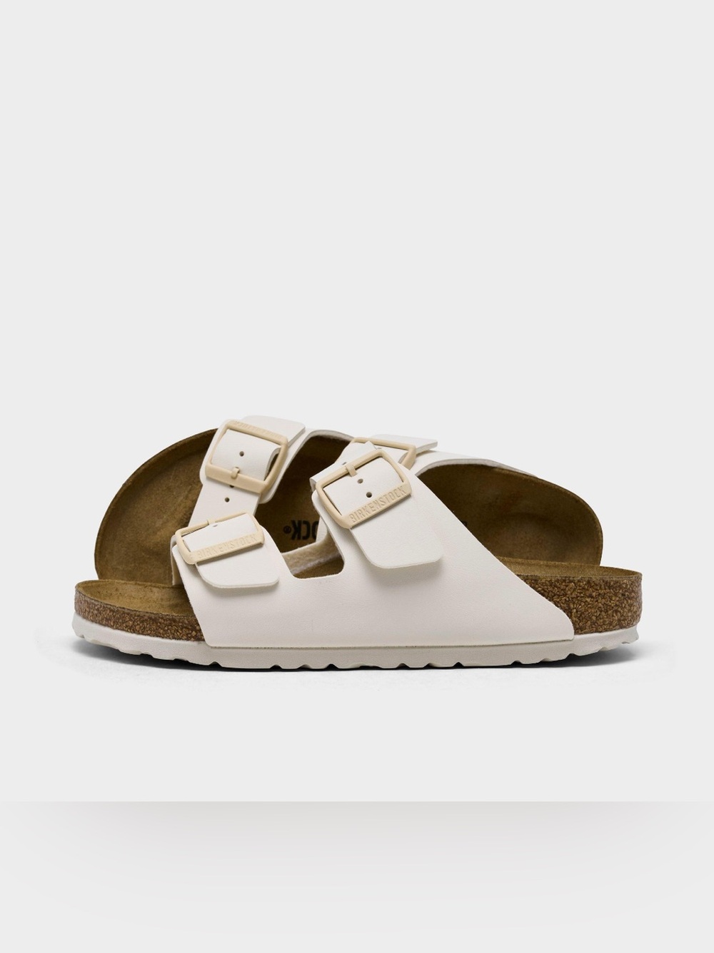 BIRKENSTOCK ARIZONA BIRKIBUC SANDALS 1027339-EGGshell